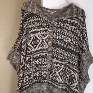 Lucky Brand hooded pancho